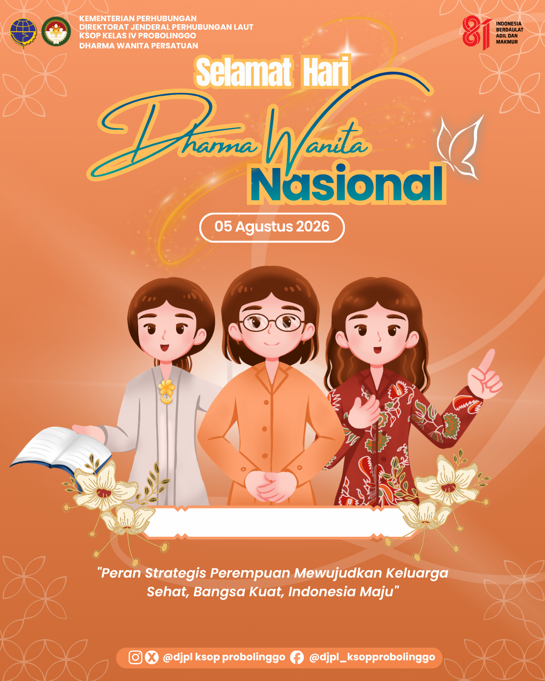 Selamat Hari Dharma Wanita Nasional 5 Agustus 2026